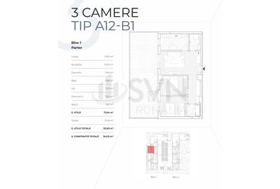 Apartament cu 3 camere decomandat în Barbu Văcărescu - 10