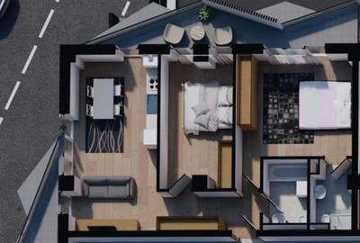 Apartament cu 3 camere decomandat în Progresul - 9