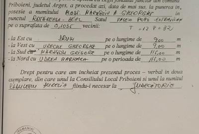 Teren în Priboieni - 1
