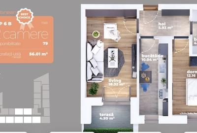 Apartament cu 2 camere decomandat în 1 Decembrie 1918 - 3