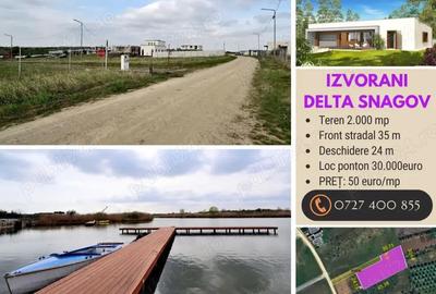 VANZARE TEREN 2000 mp 50euro mp intravilan utilitati in Izvorani la 140 metri de Delta SNAGOV - 2