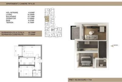 Apartament 2 camere Drumul Cooperativei, Bucuresti Apartament 2 camere Drumul Cooperativei, Bucuresti - 5