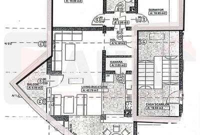 Apartament cu 3 camere decomandat în Valea Aurie - 2
