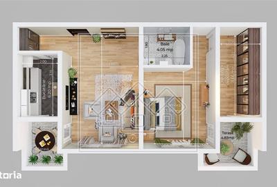 Apartament cu 3 camere în Vasile Aaron