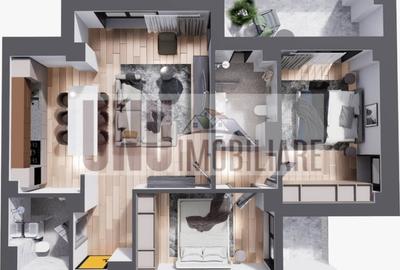 Apartament cu 2 camere decomandat în Nicolina