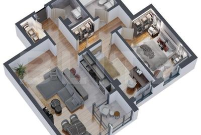 Apartament cu 3 camere decomandat în Dacia - 3