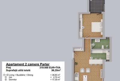 FORESTI SINAIA - PROIECT IMOBILIAR UNIC ULTRA-LUXURY - APARTAMENT 2 CAMERE - 12