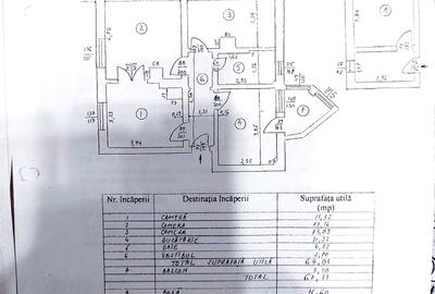 Apartament cu 3 camere decomandat în Eroii Revoluției - 1
