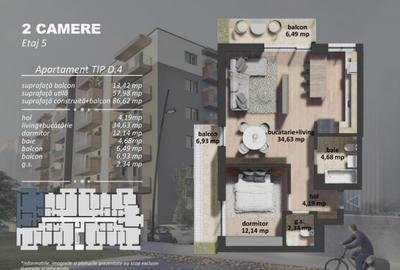 Apartament 2 camere de vanzare zona Postalionului - 1