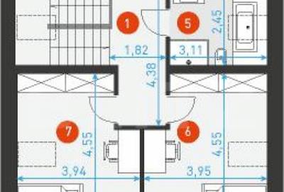 Nou! Teren intravilan 1000 mp, front 12m, autorizabil casa i - 4