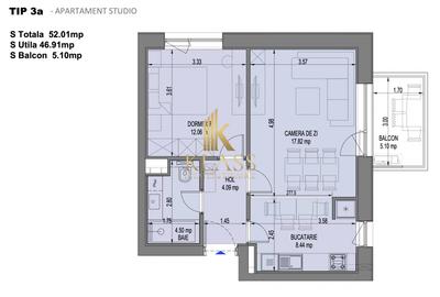 Apartament cu 2 camere în Aviației - 3