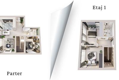 Duplex cu 4 camere cu Canalizare în Exterior Nord - 21