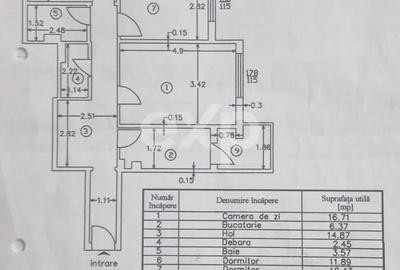 Apartament cu 3 camere decomandat în Găvana