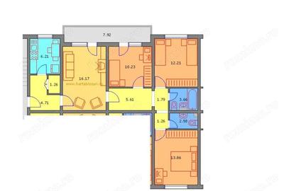 Apartament cu 4 camere semidecomandat în Gorjului