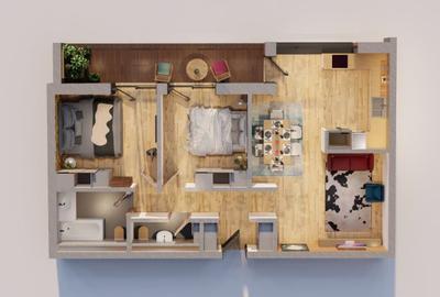 Apartament cu 3 camere decomandat în Central - 7