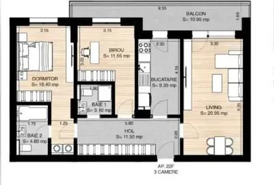 Pipera – Apartament 3 camere | Lux & Confort | Rond OMV - 10