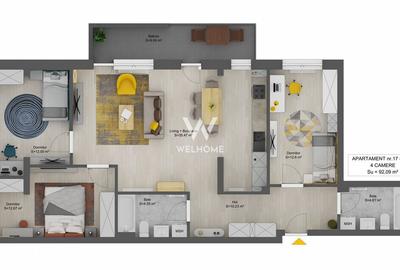 Apartament cu 4 camere în Central - 1