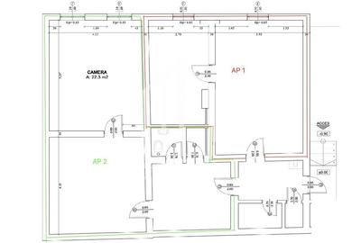 2 apartamente de vanzare, 109mp utili, etaj 1, zona Ultracentrala 2 apartamente de vanzare, 109mp utili, etaj 1, zona Ultracentrala - 3