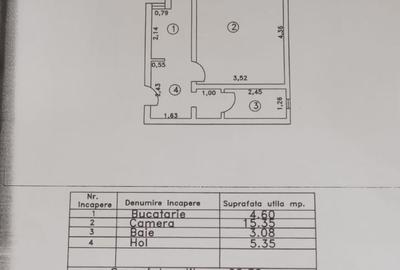 Garsonieră decomandată, mobilată în Viziru 1 - 7