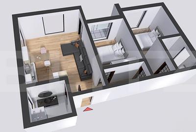 Apartament cu 3 camere decomandat în Central - 4