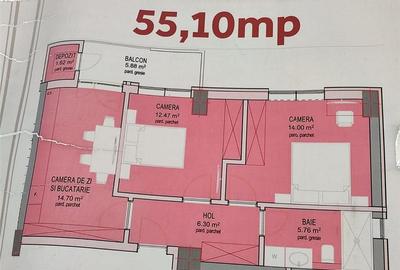 Apartament cu 3 camere semidecomandat în Exterior Sud - 5