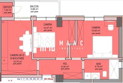 Apartament cu 3 camere decomandat în Hipodrom 3