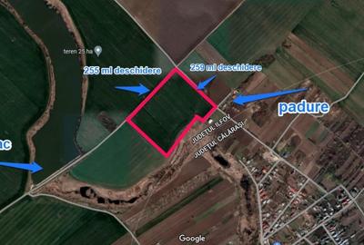 De vanzare teren 6.2HA langa lac si padure/DN4- soseaua Oltenitei - 3