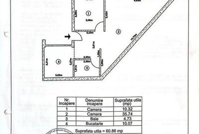 Apartament cu 2 camere decomandat în Central - 7