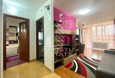 Apartament cu 2 camere semidecomandat, mobilat în UTA
