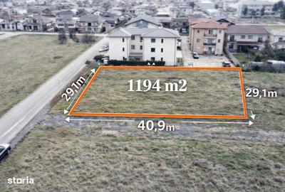 Teren de 1194 mp, în Girocului - 2
