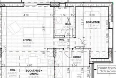 Apartament 3 camere,  et 1, 68mp,finisat lux , zona Iulius Mall - 8