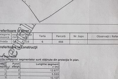 Teren de 4000 mp, în Crângurile - 2