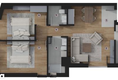 Apartament cu 3 camere în Tătărași - 4