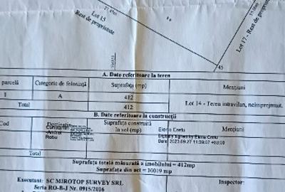 Teren de 412 mp, în Berceni - 1