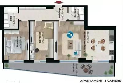 Apartament 3 Camere I Parcul Carol I Bloc Nou I Comision 0% - 7