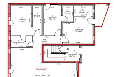 Apartament cu 4 camere, mobilat în Central - 4