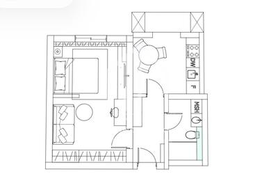 Garsonieră decomandată în Lazaret - 3