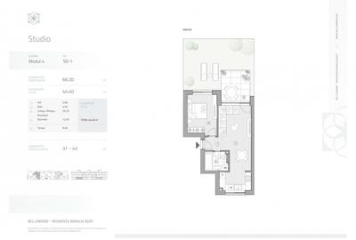 PIPERA - BELLEMONDE, STUDIO PREMIUM, ROOFTOP GARDEN, FACILITATI EXCLUSIVE! - 3