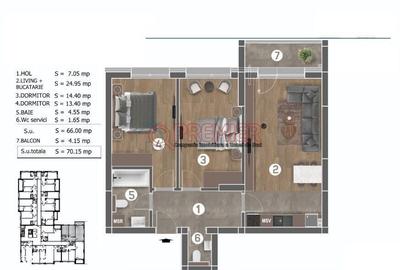 Apartament cu 3 camere semidecomandat în Metalurgiei - 4