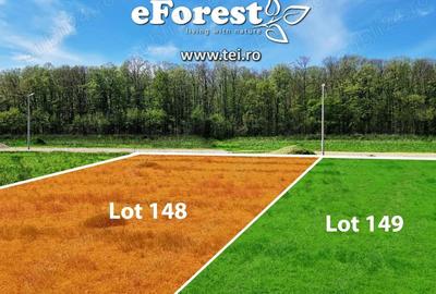 Teren premium in cartier rezidential eForest, doua paduri - 1