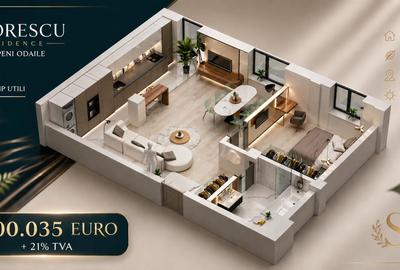 Apartament cu 2 camere decomandat în Odăi - 6