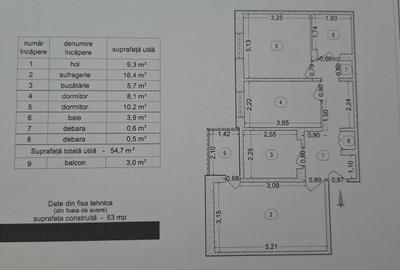 Apartament cu 3 camere decomandat în Central - 2