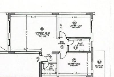 Apartament cu 3 camere decomandat în Semicentral - 1