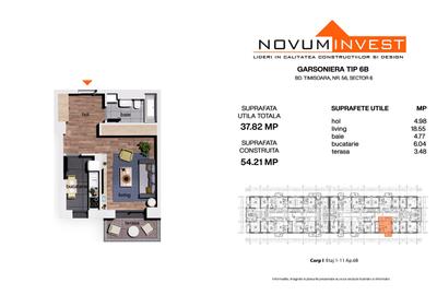NOU FAZA 3 - NOVUM 56 - Garsoniere Decomandate Bulevardul Timisoara - 6