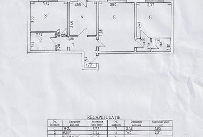 Apartament cu 3 camere semidecomandat în Plantelor - 1