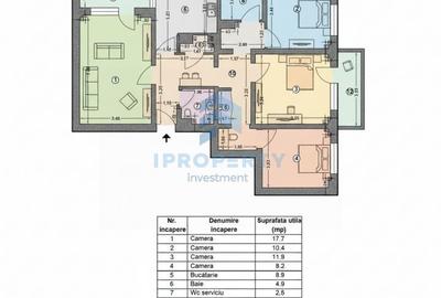 Apartament cu 4 camere decomandat în Tineretului