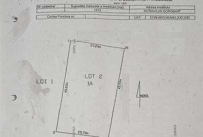 Teren intravilan de 1212 mp, în Dorobanț - 12