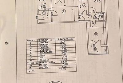 Apartament cu 3 camere semidecomandat, mobilat în Militari - 8