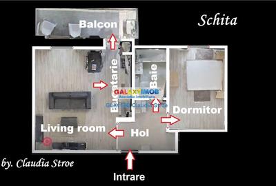 Apartament cu 2 camere semidecomandat, mobilat în Viilor - 11