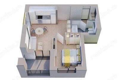 Apartament cu 2 camere decomandat, mobilat în UTA - 3